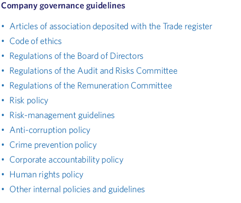 Company governance guidelines